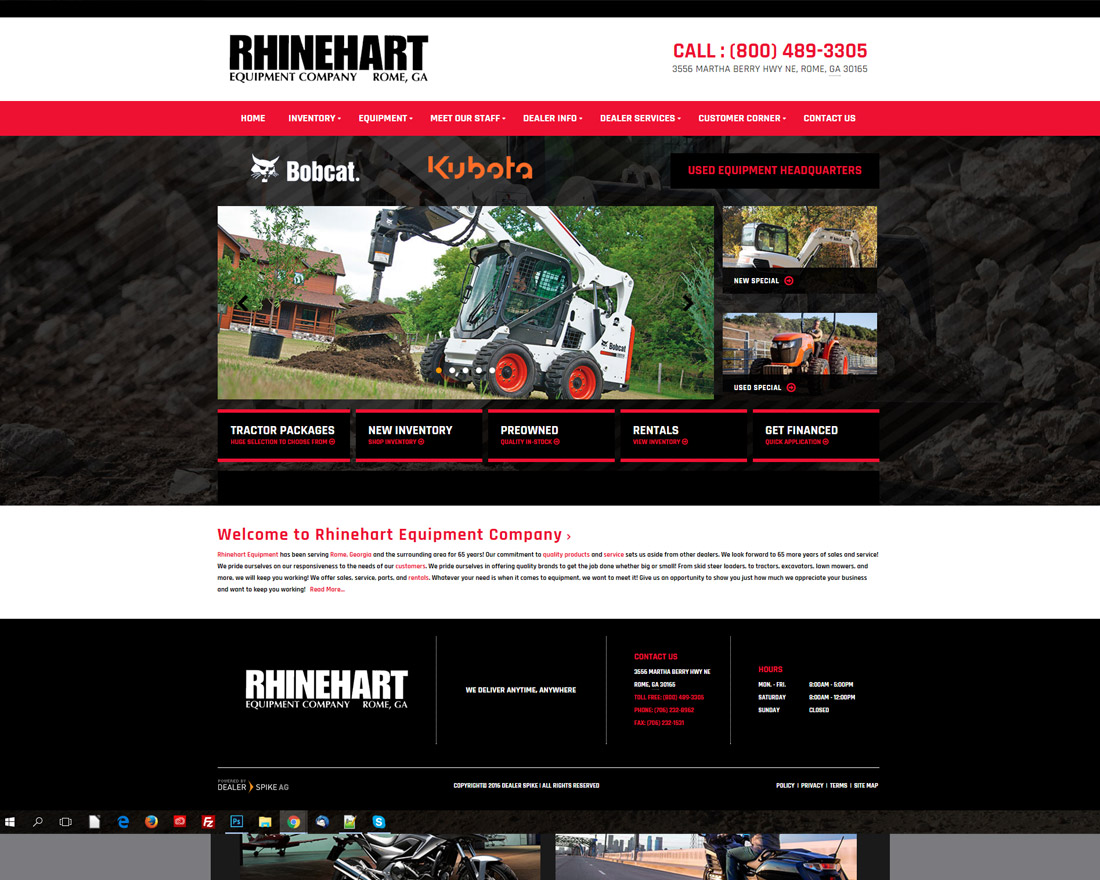 Dealer Spike: Rhinehart Equipment Company